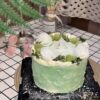 White and Green Grape Birthday Cake