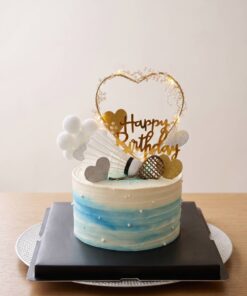 Blue Gradient Badminton Birthday Cake – A Unique Celebration Cake by iCake Melbourne