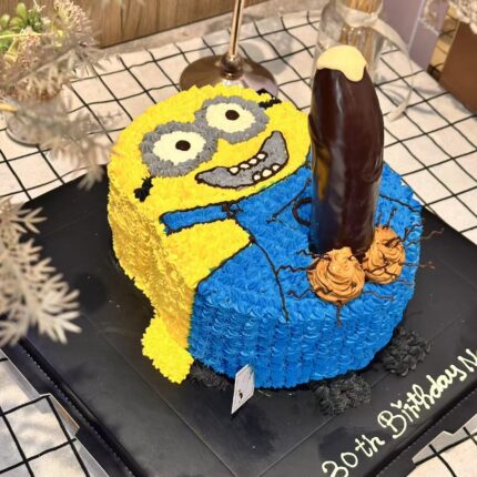 Naughty Minion Cake – Adult Birthday Cake Fun from iCake Melbourne