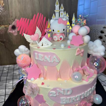 Hello Kitty Party Pink Cake