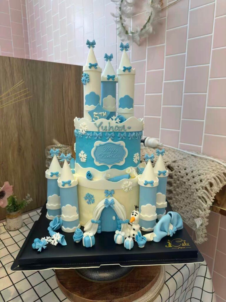 Disney Frozen Castle Cake