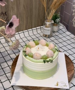 Jasmine and White Grape Chiffon Cake - iCake Melbourne