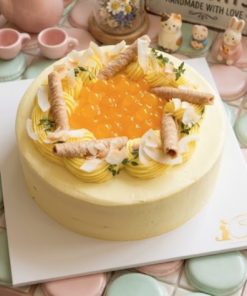 Coconut Mango Crepe Cake | Tropical Mille Crepe | iCake Melbourne