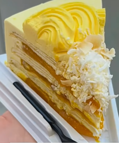Alternative view of Coconut Mango Crepe Cake | Tropical Mille Crepe | iCake Melbourne