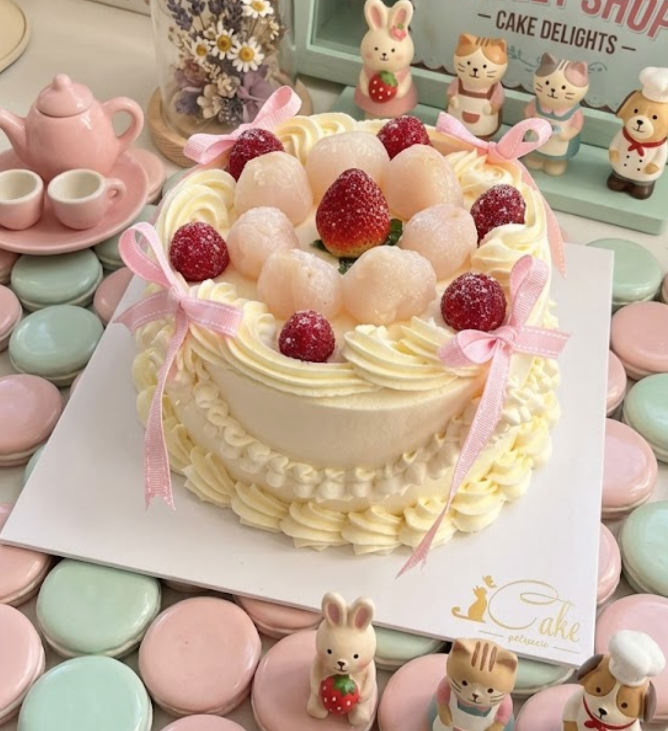 Blushing Raspberry & Lychee Chiffon | iCake Melbourne by iCake Melbourne