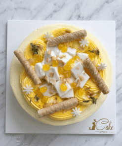 Coconut Mango Crepe Cake | Tropical Mille Crepe | iCake Melbourne