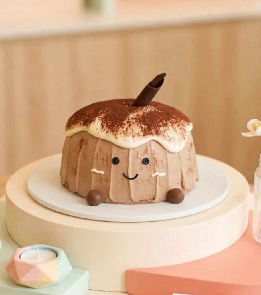 Mocha Buddy Chiffon Cake | Hazelnut Chocolate & Coffee | iCake Melbourne by iCake Melbourne