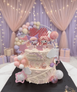 The Kuromi & My Melody Celestial Dreamscape | Birthday Cake Melbourne