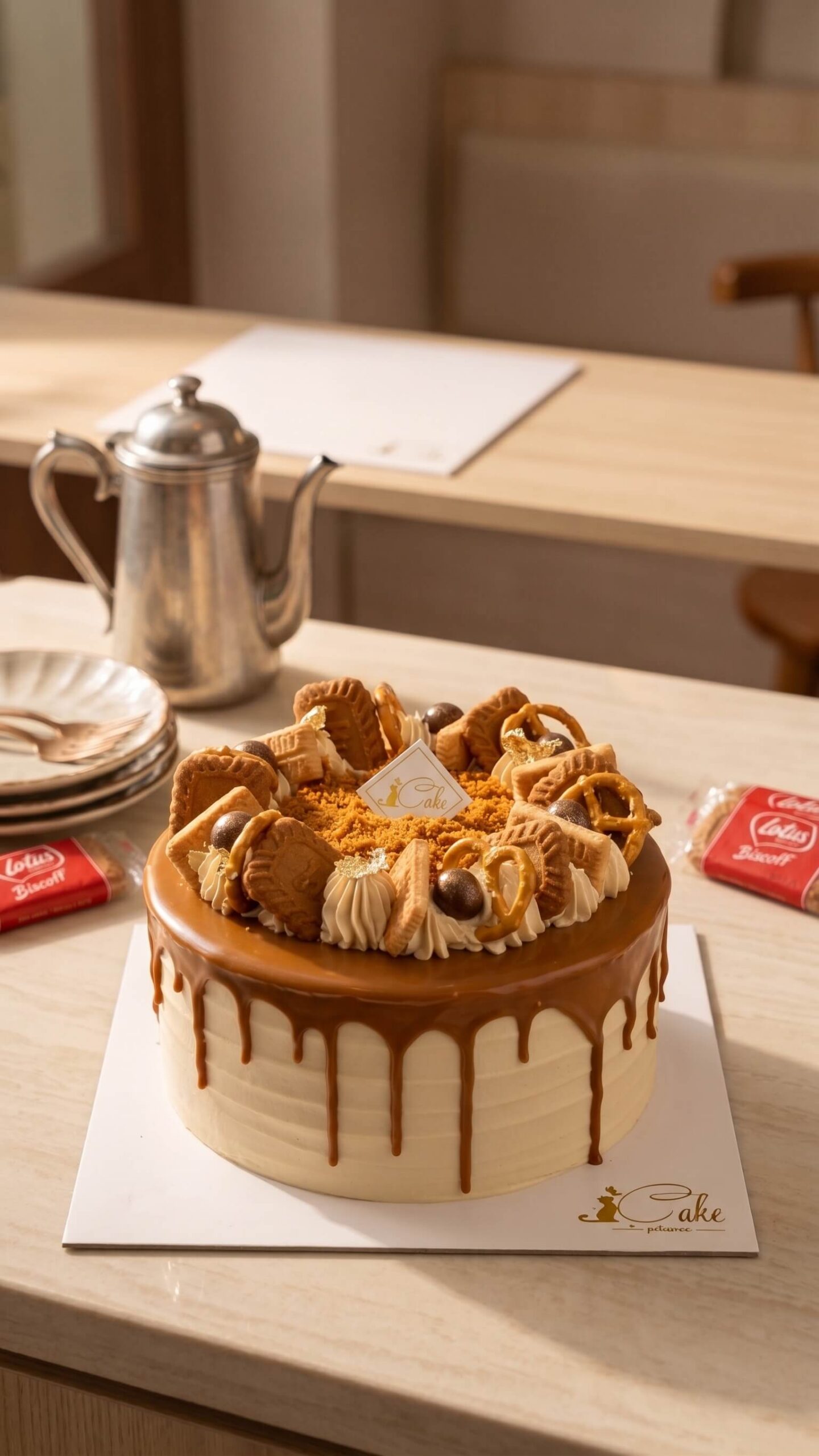 The Amber Contrast: Signature Biscoff Chiffon - Image 2