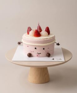 Strawberry Jellycat-Inspired Chiffon Cake